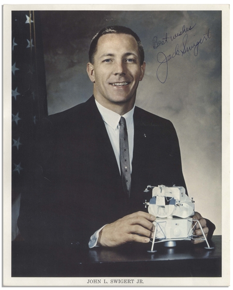 Jack Swigert Signed 8'' x 10'' Photo -- From His Personal Collection